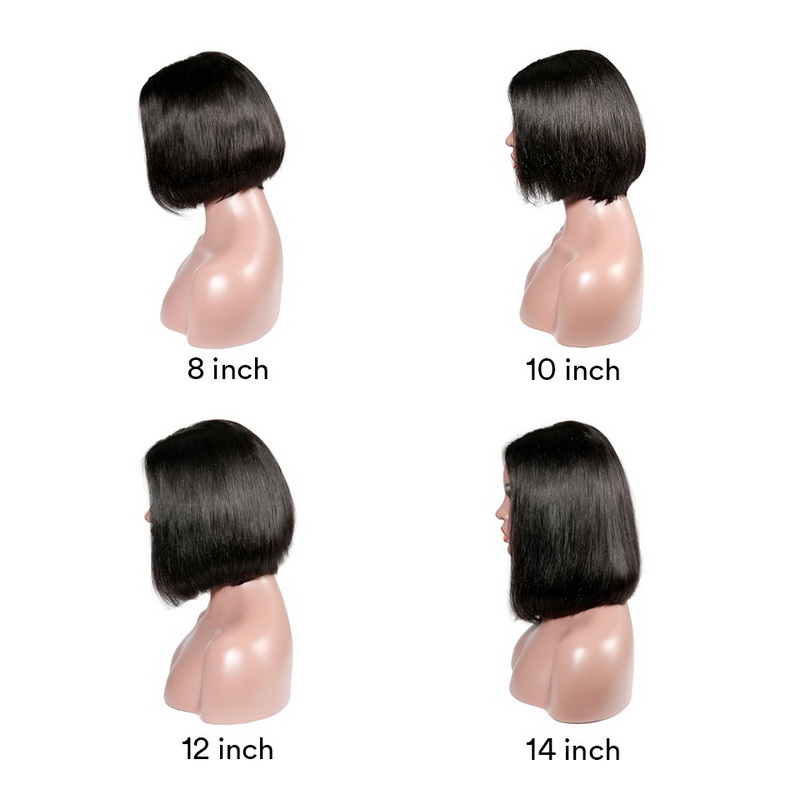 2x6 Straight Bob Lace Frontal Wig With Middle Part