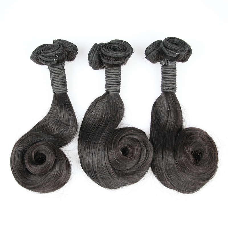 Bouncy Curly Virgin Human Hair Double Drawn Bundles